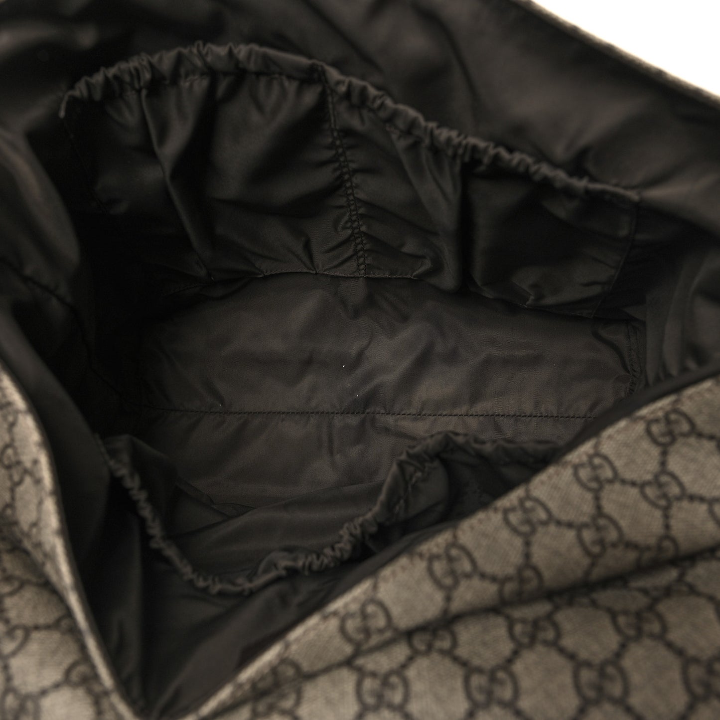 GG Plus Monogram Messenger Diaper Bag Dark Brown