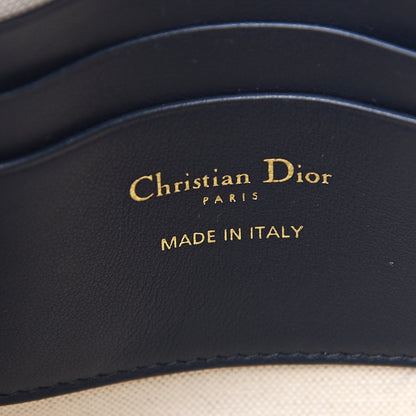 Christian Dior Oblique Zipped Pouch Clutch Blue 5 of 8