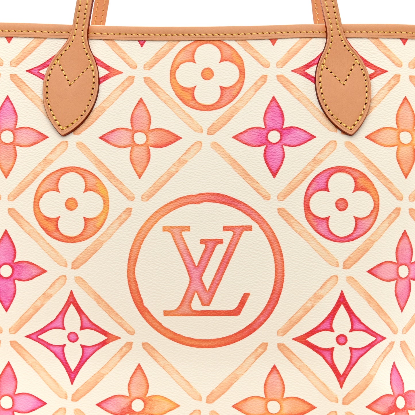 Monogram Giant By The Pool 2.0 Neverfull MM Coral