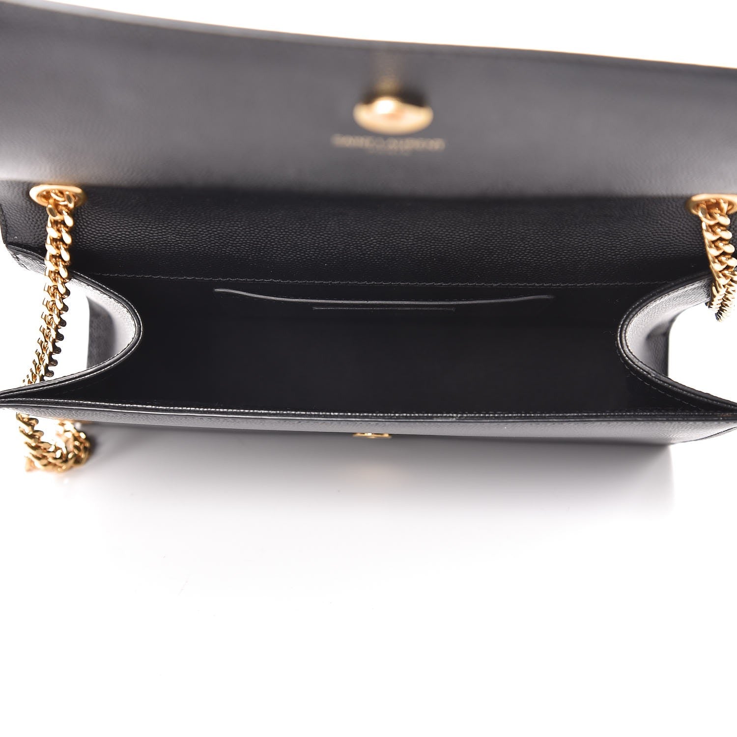 Saint Laurent Grain De Poudre Medium Classic Monogram Kate Satchel Black 5 of 9