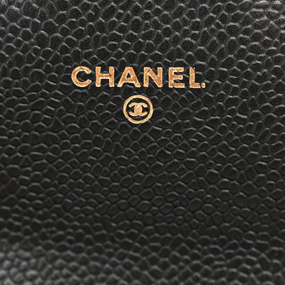 Chanel Caviar Quilted Large Gusset Flap Wallet Black 6 of 11