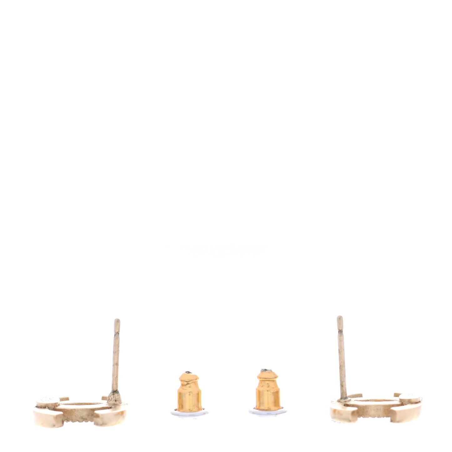 Crystal CC Earrings Gold