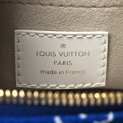 Louis Vuitton Jacquard Velvet Monogram LV Match Speedy Bandouliere 20 Blue 7 of 10