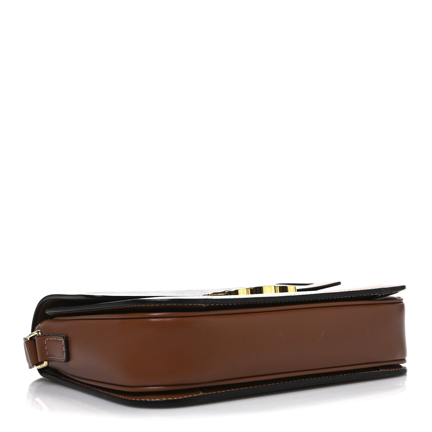 Triomphe Canvas Calfskin Medium Triomphe Bag Tan