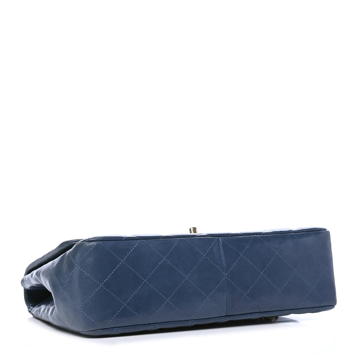 Chanel Lambskin Quilted Jumbo Single Flap Light Blue 3 of 5