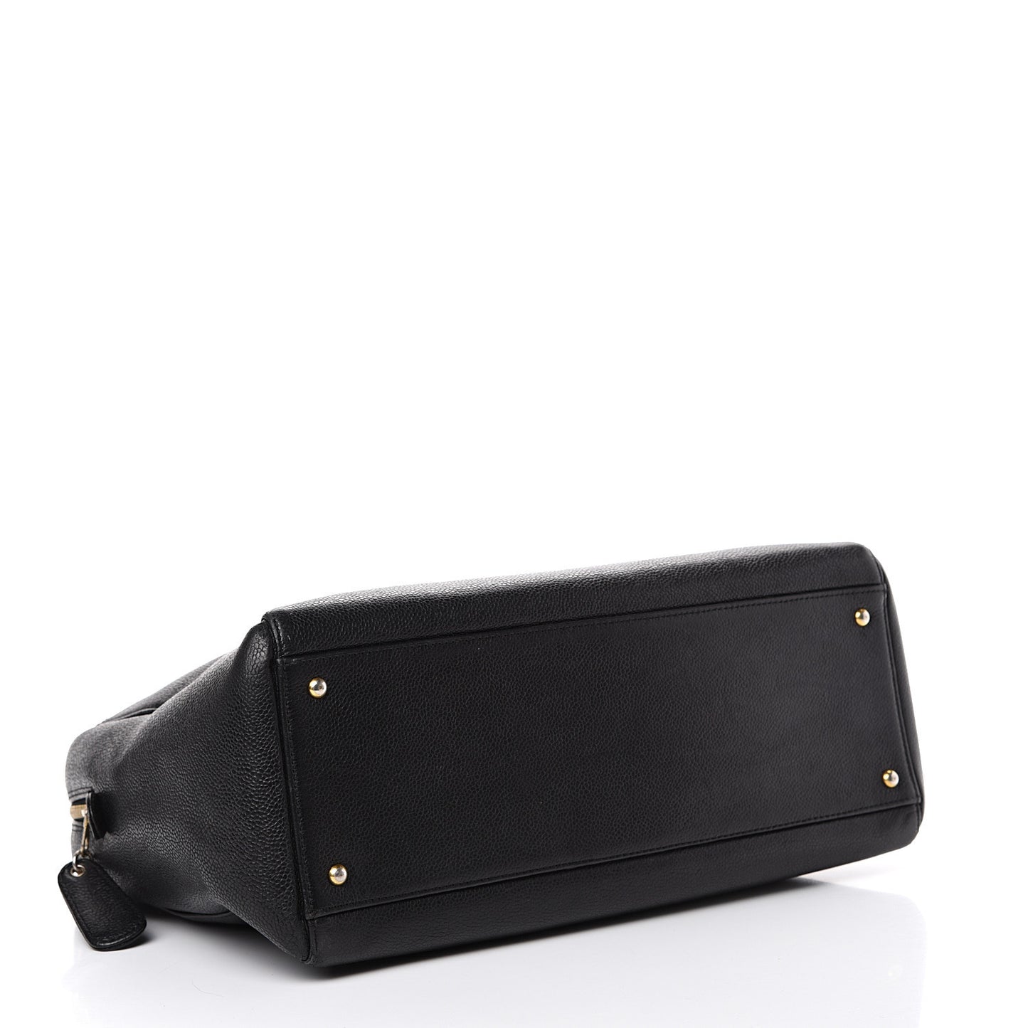 Caviar Large CC Shoulder Bag Black