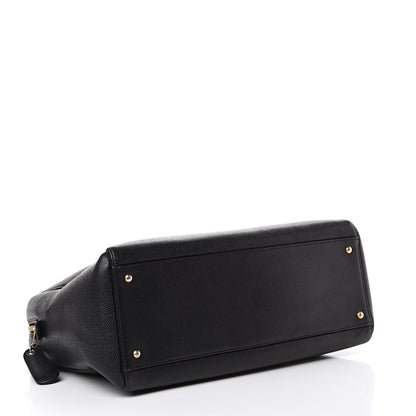 Chanel Caviar Large CC Shoulder Bag Black 3 of 12