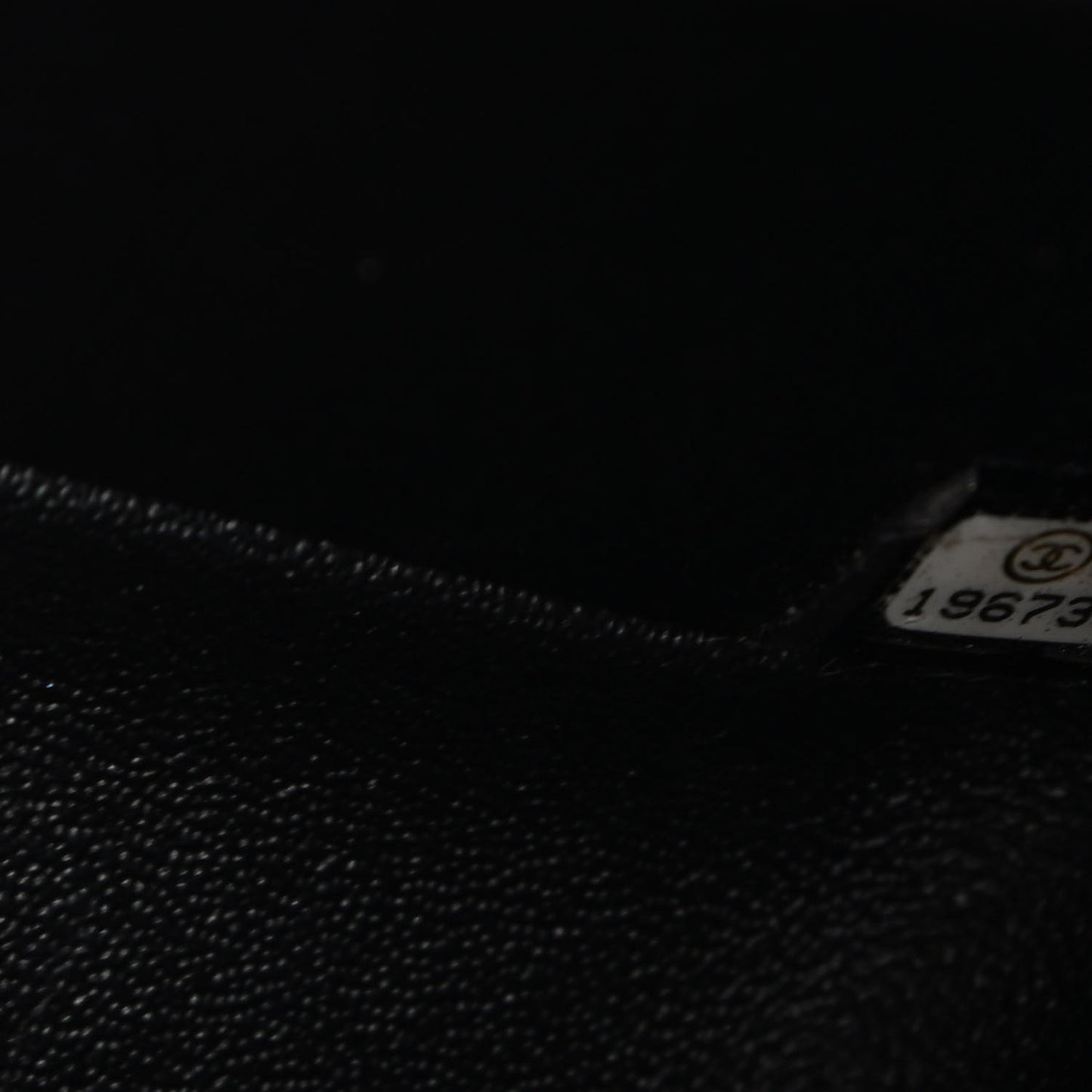Patent Quilted Jumbo Double Flap Black