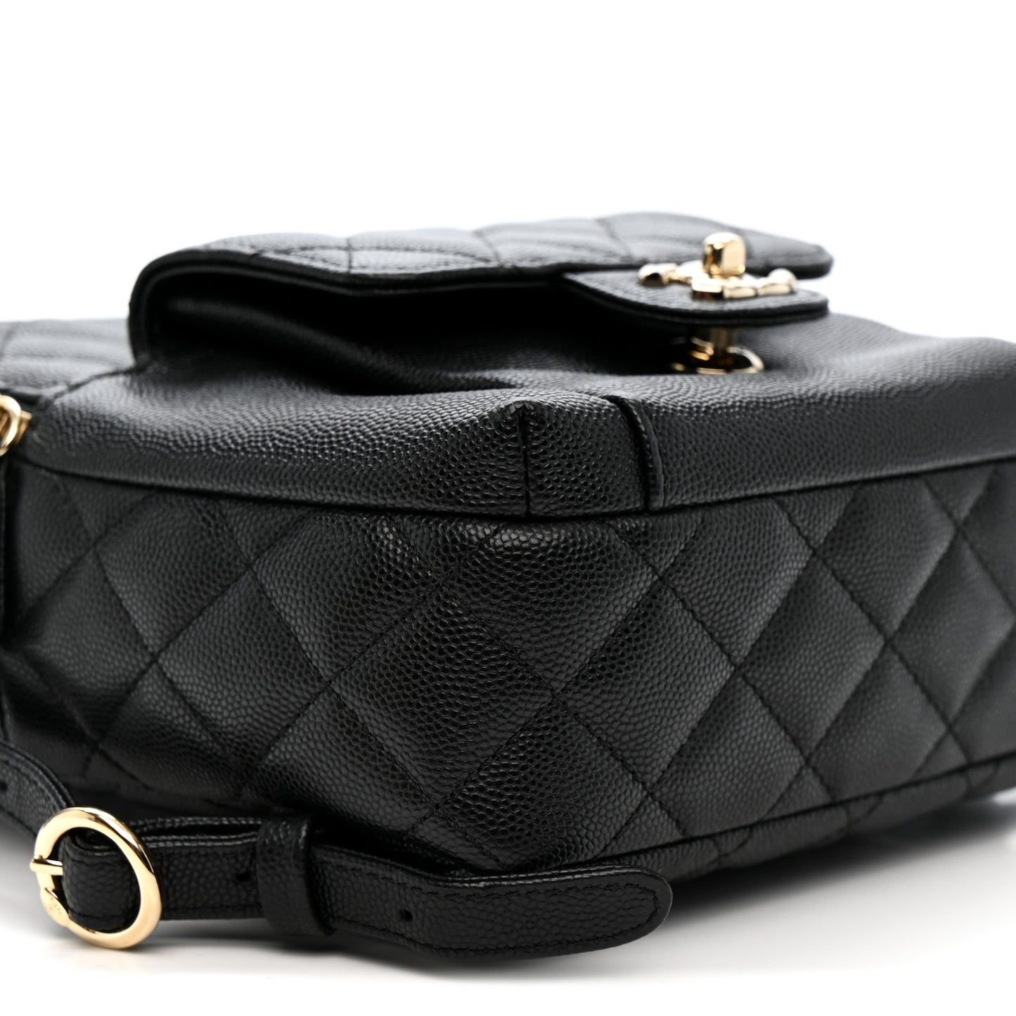 Caviar Quilted Small CC Day Backpack Black
