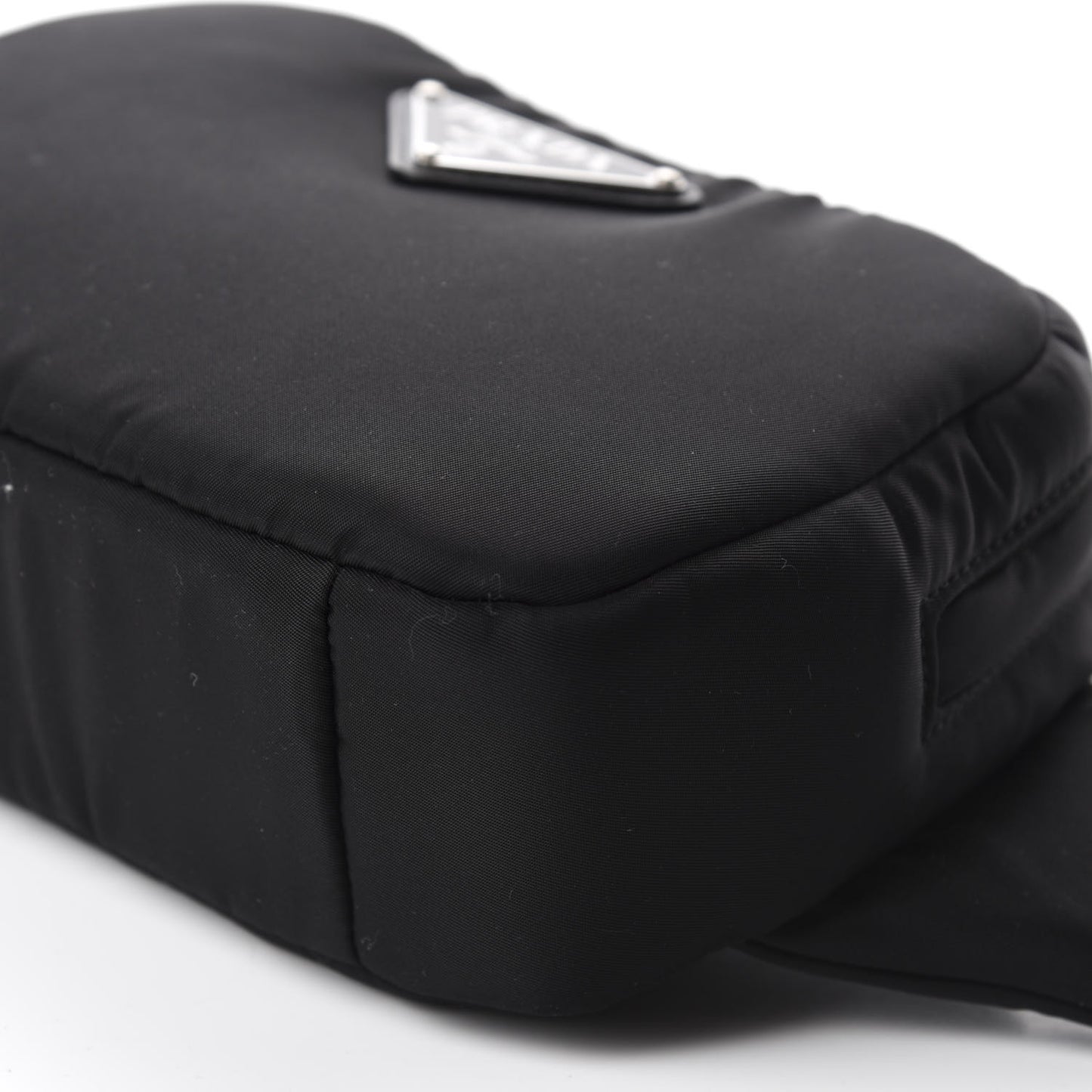 Tessuto Nylon Soft Padded Belt Bag Black