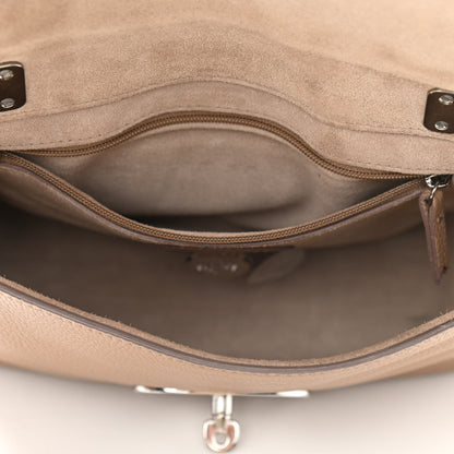 Mulberry Small Classic Grain Calfskin Small Lily Flap Mushroom Grey 7 of 11