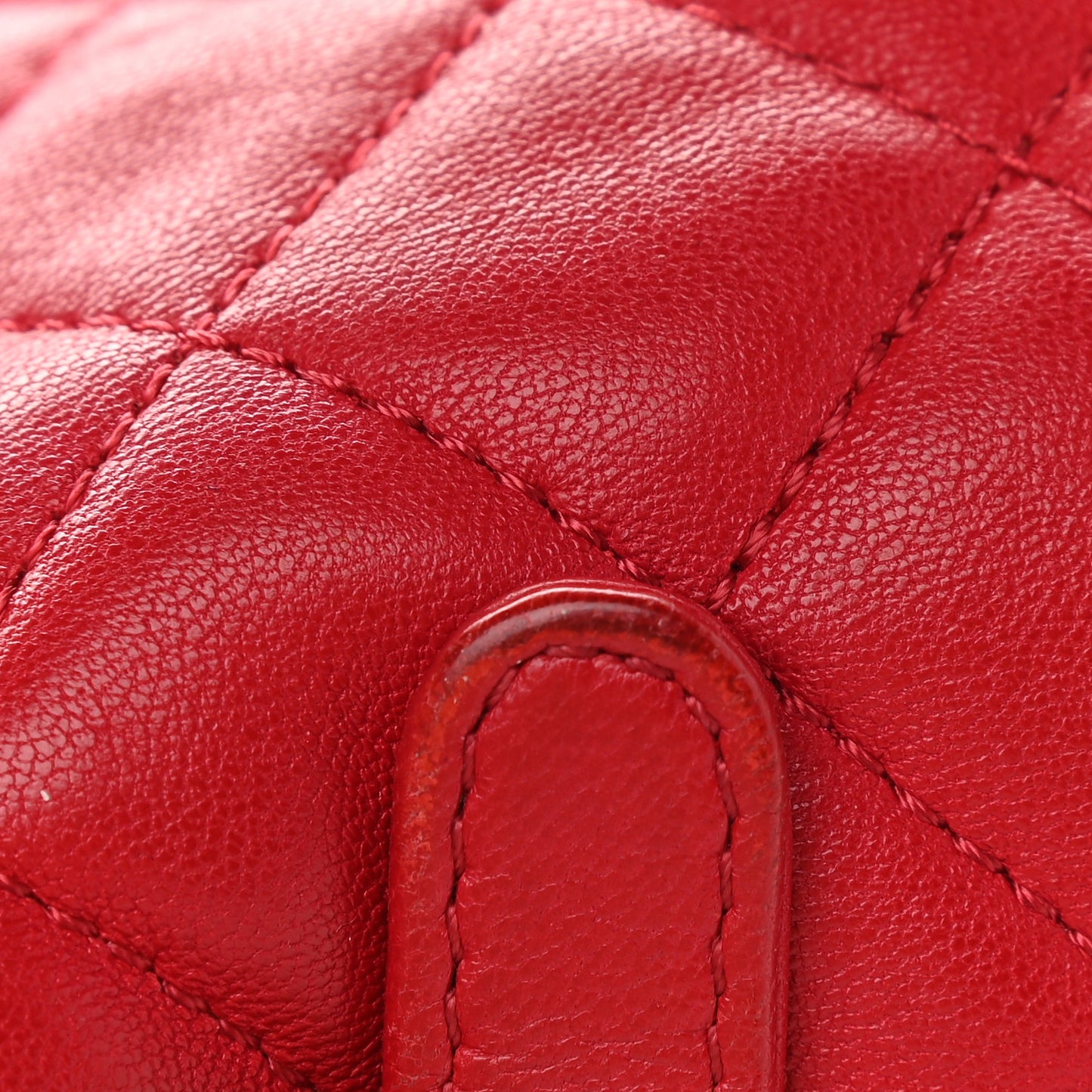 Lambskin Quilted Small Urban Spirit Backpack Red