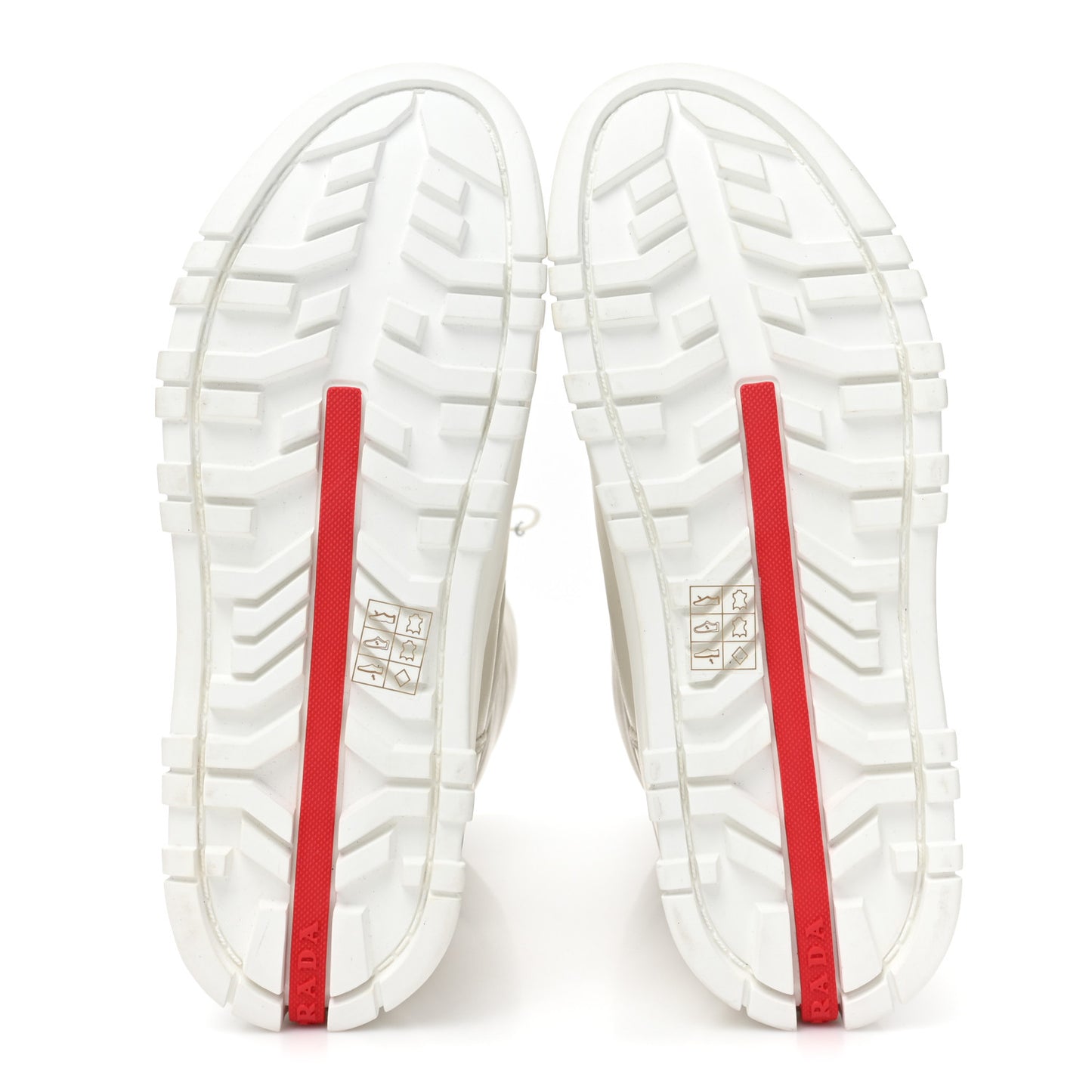 Nappa Metal Triangle Logo Padded Moon Boots 36.5 White