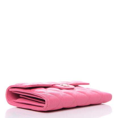 Chanel Caviar Quilted Medium Flap Wallet Pink 4 of 11