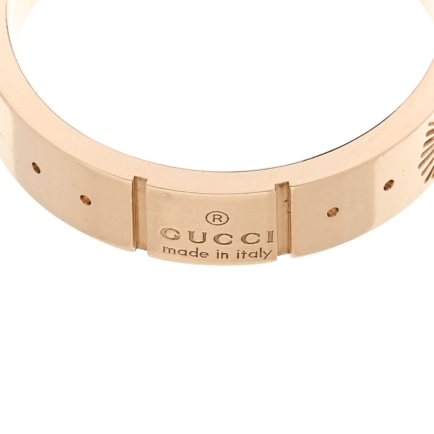 18K Yellow Gold Icon Stars Band Ring 50 5.25