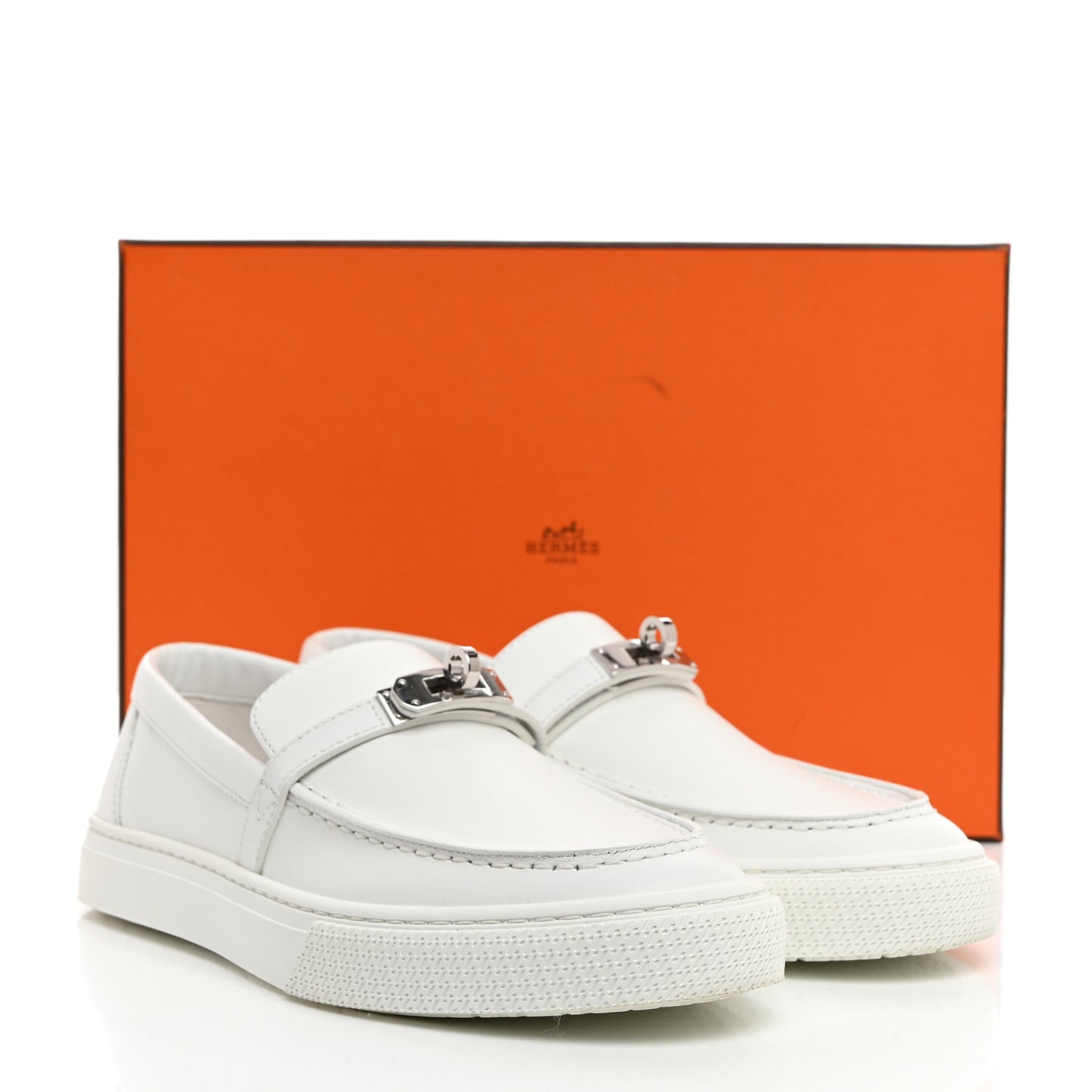 Calfskin Game Slip On Sneakers 38 White