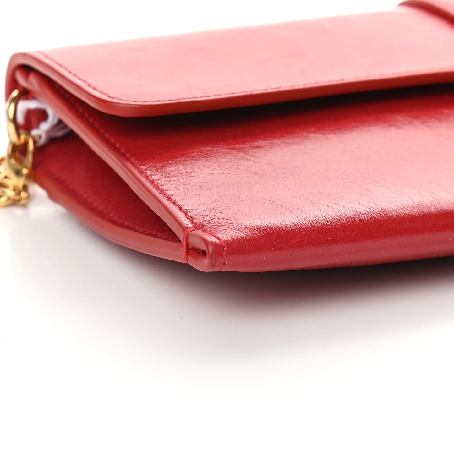 Crinkled Lambskin 30 Montaigne Clutch Red
