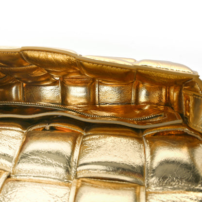 Bottega Veneta Mirror Lambskin Maxi Intreccio Padded Cassette Crossbody Bag Gold 5 of 8