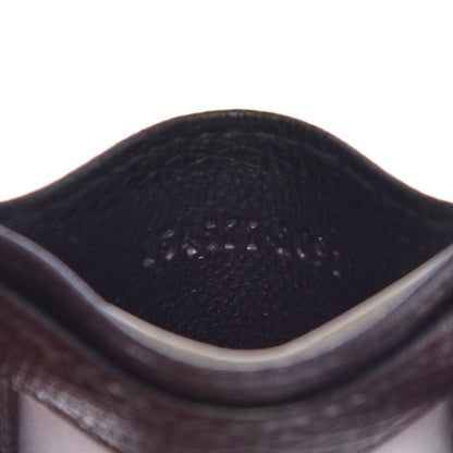 Gucci Textured Calfskin Card Case Black 6 of 8