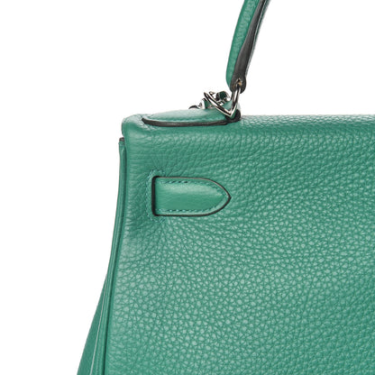 Hermes Taurillon Clemence Kelly Retourne 28 Vert Vertigo 31 of 33