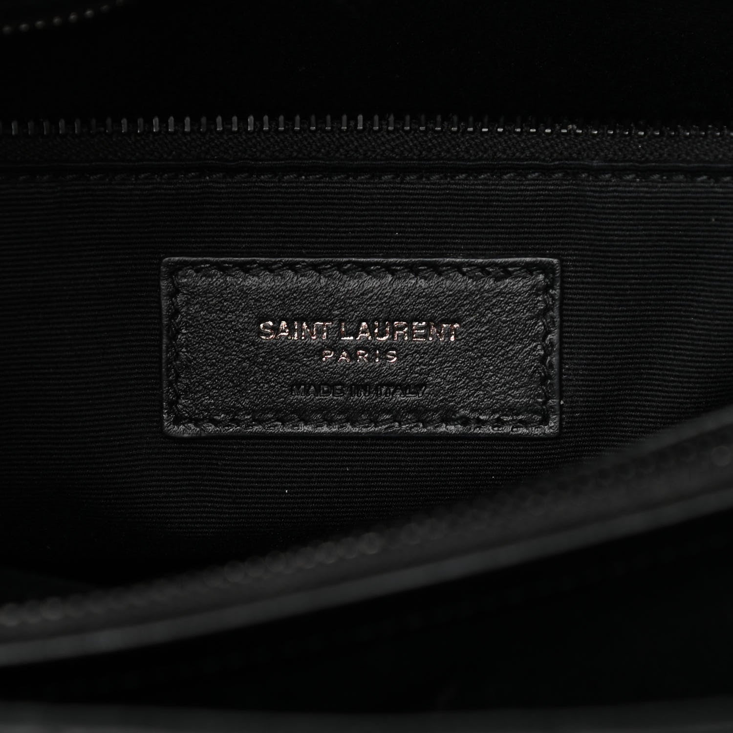 Saint Laurent Calfskin Y Quilted Monogram Medium Loulou Chain Satchel Black 6 of 17