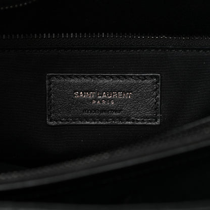Saint Laurent Calfskin Y Quilted Monogram Medium Loulou Chain Satchel Black 6 of 17