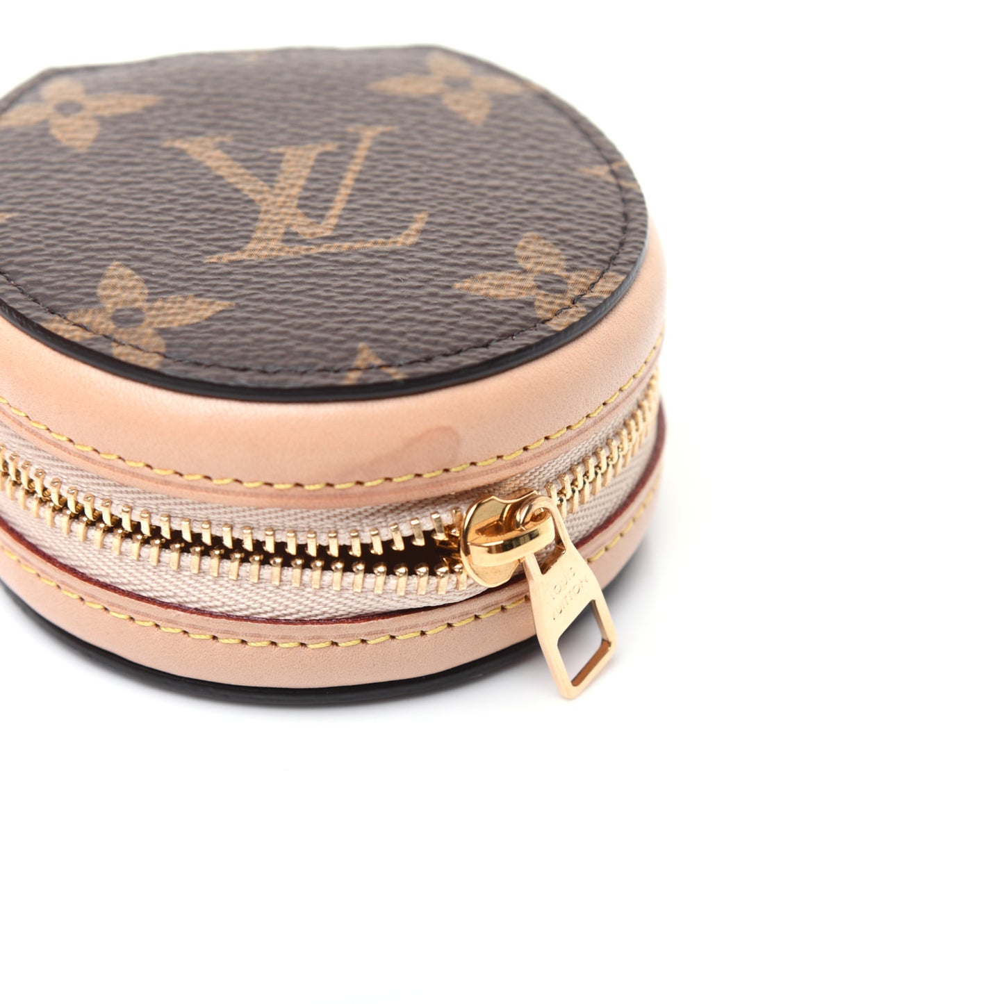 Monogram Round Bag Charm