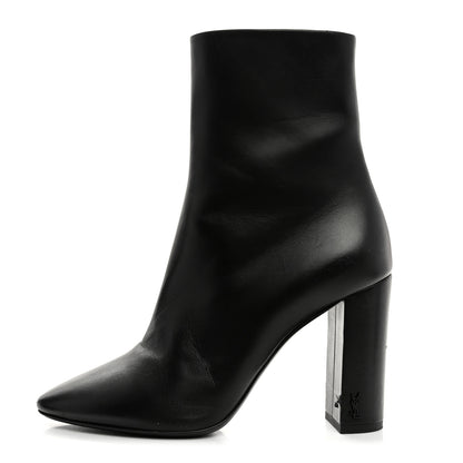 Saint Laurent Nappa Vendome Loulou Ankle Zip Boot 38 Black 1 of 10