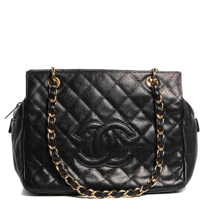 Chanel Caviar Quilted Petit Timeless Tote PTT Black 1 of 8