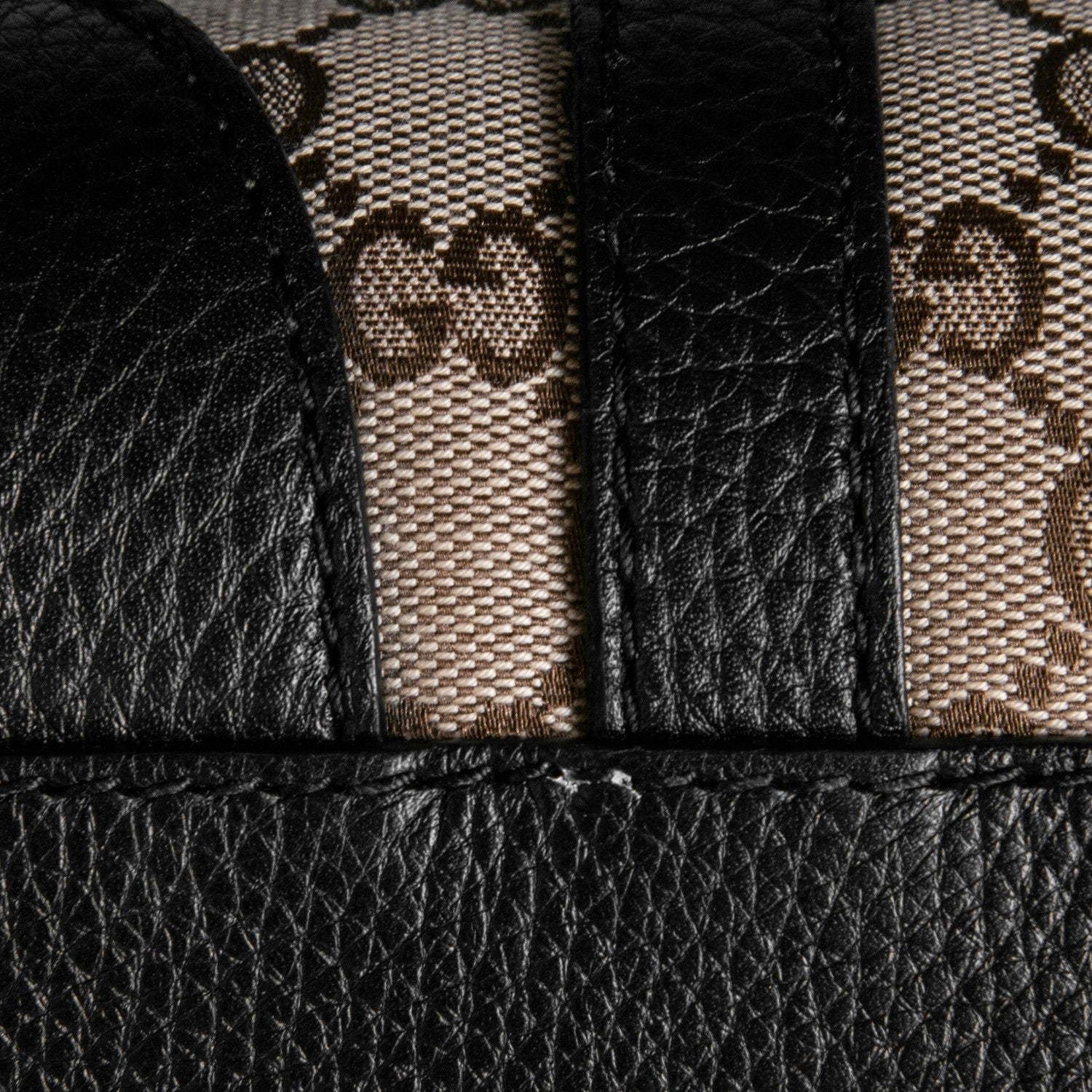 Gucci Monogram Cellarius Calfskin Large Boston Beige Ebony Black 5 of 8