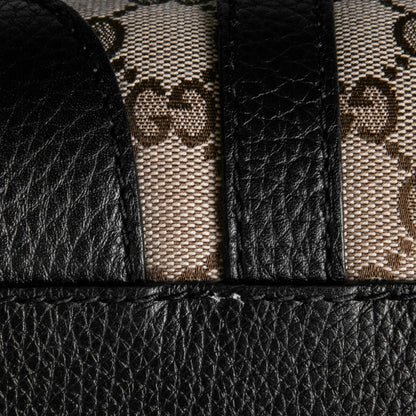 Gucci Monogram Cellarius Calfskin Large Boston Beige Ebony Black 5 of 8