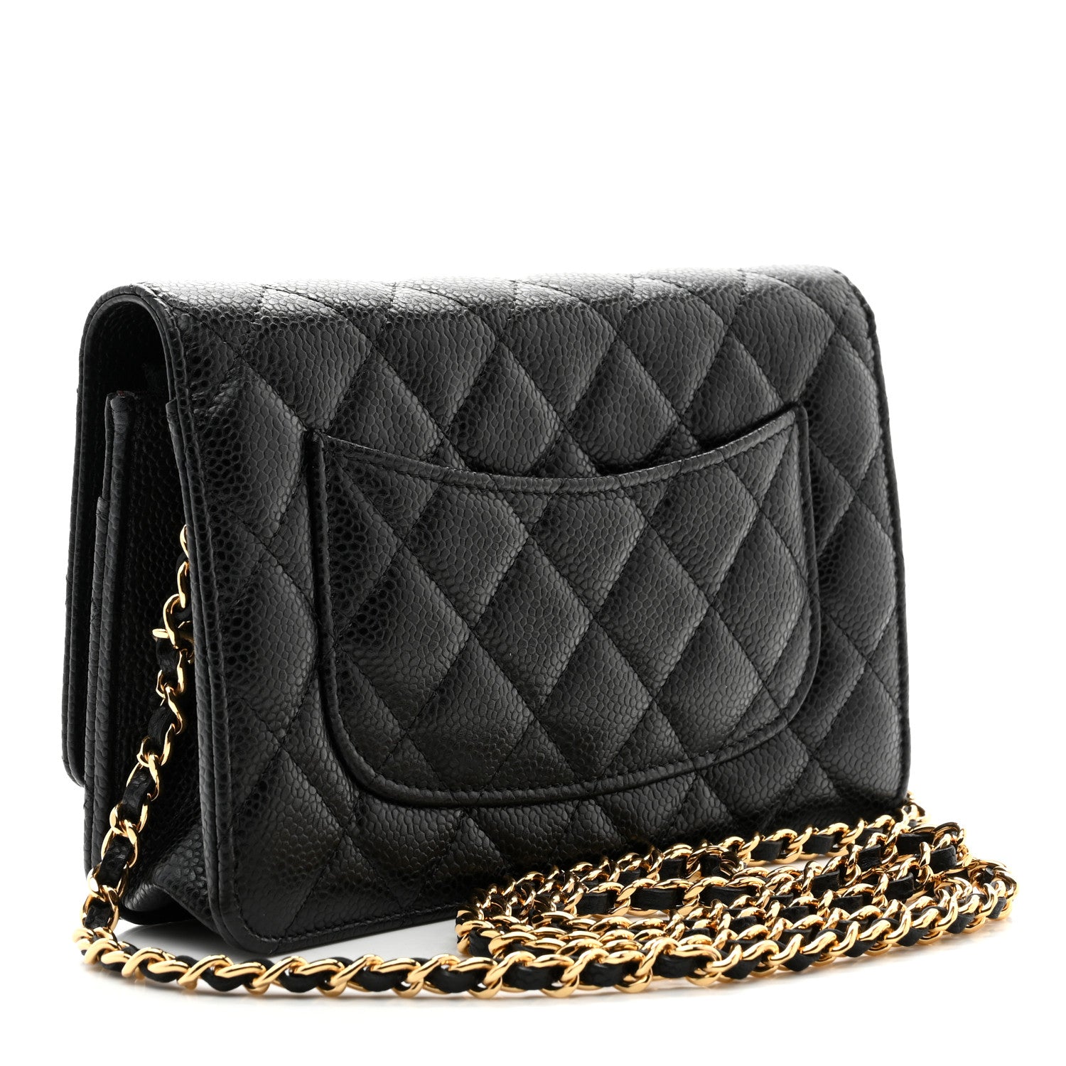 Chanel Caviar Quilted Wallet on Chain WOC Black 3 of 12