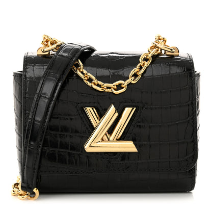 Louis Vuitton Crocodile Twist Mini Shoulder Bag Black 1 of 11