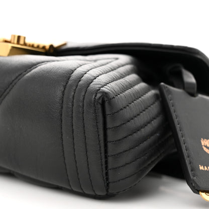 MCM Calfskin Quilted Small Patricia Belt Bag Black 11 of 11