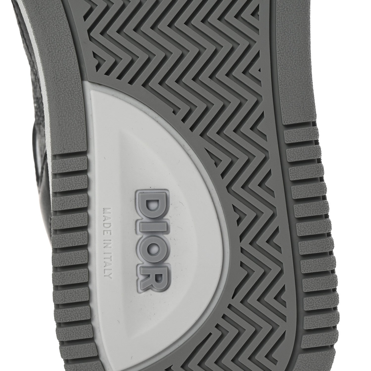 Christian Dior Smooth Calfskin Jacquard Oblique Mens B27 High Top Sneakers 40 Grey 7 of 10