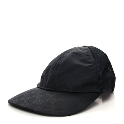 Gucci Nylon Monogram Baseball Hat S Black 1 of 10