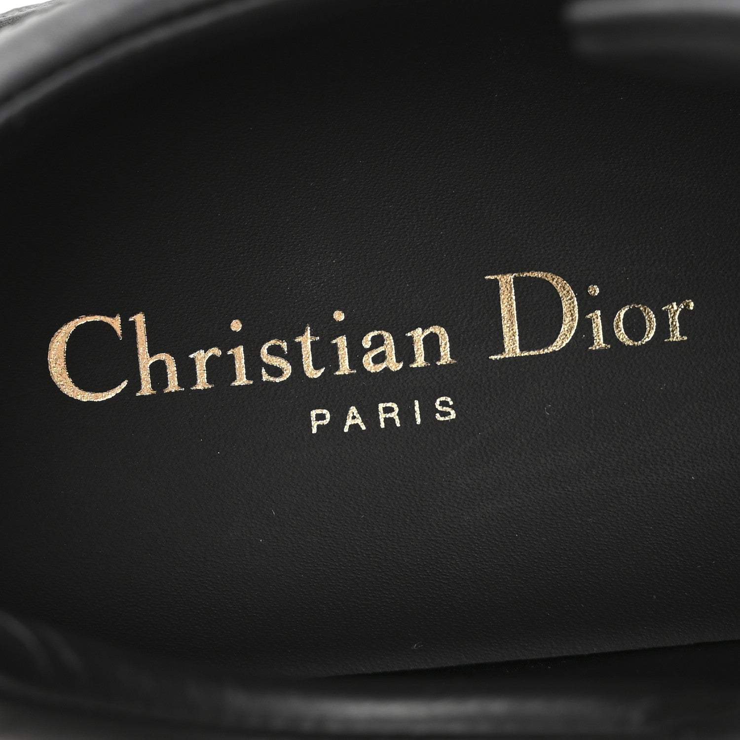 Christian Dior Calfskin Suede Logo Sneakers 37 Black 8 of 9