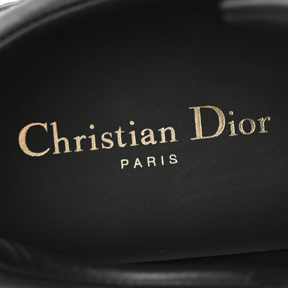 Christian Dior Calfskin Suede Logo Sneakers 37 Black 8 of 9
