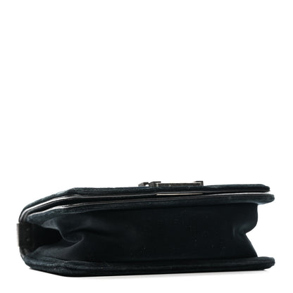 Chanel Velvet Quilted Small Boy Flap Black 4 of 12