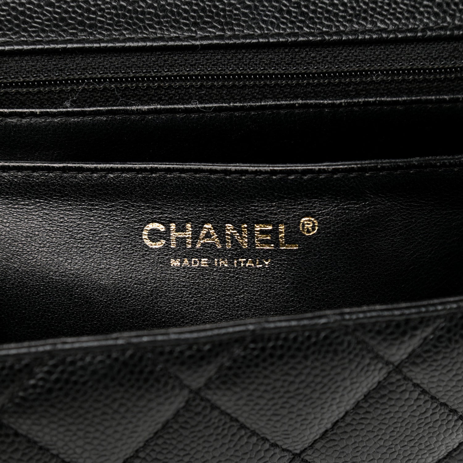 Chanel Caviar Quilted Jumbo Kelly Flap Black 7 of 8