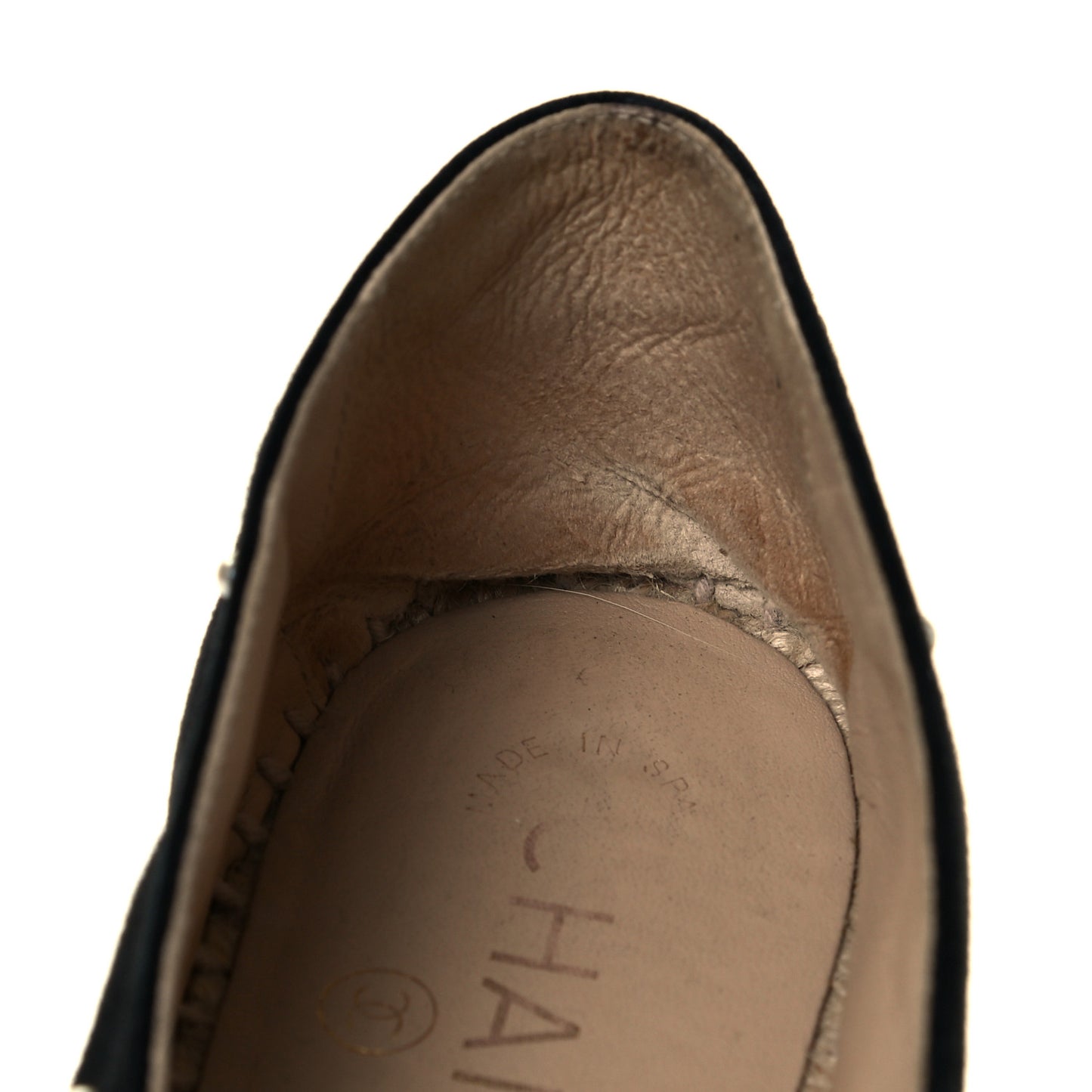 Suede Pearl CC Espadrilles 36 Black