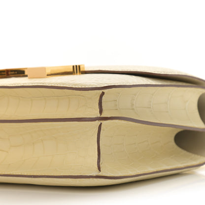 Hermes Matte Alligator Constance 24 Beton 10 of 14