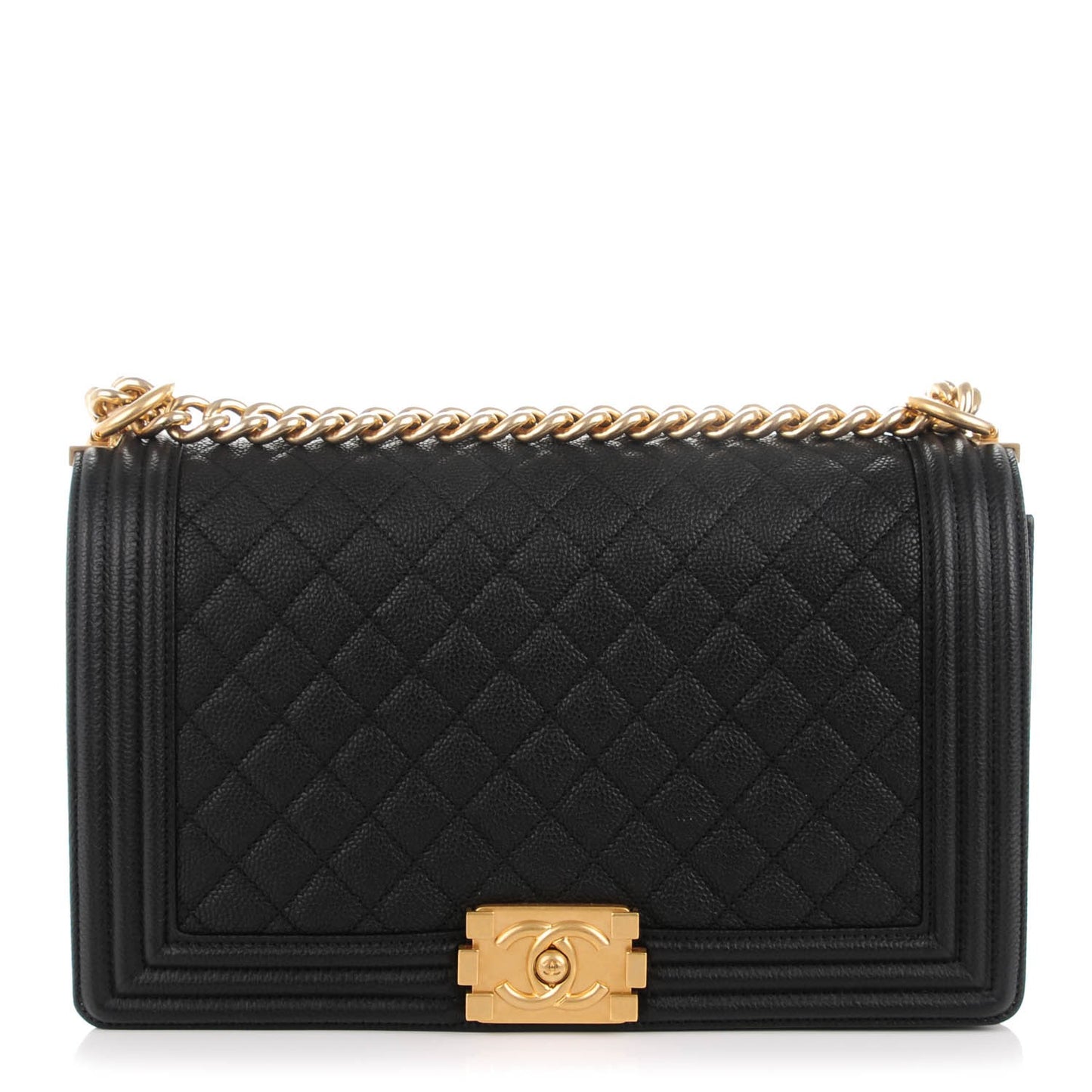 Caviar Quilted New Medium Boy Flap Black