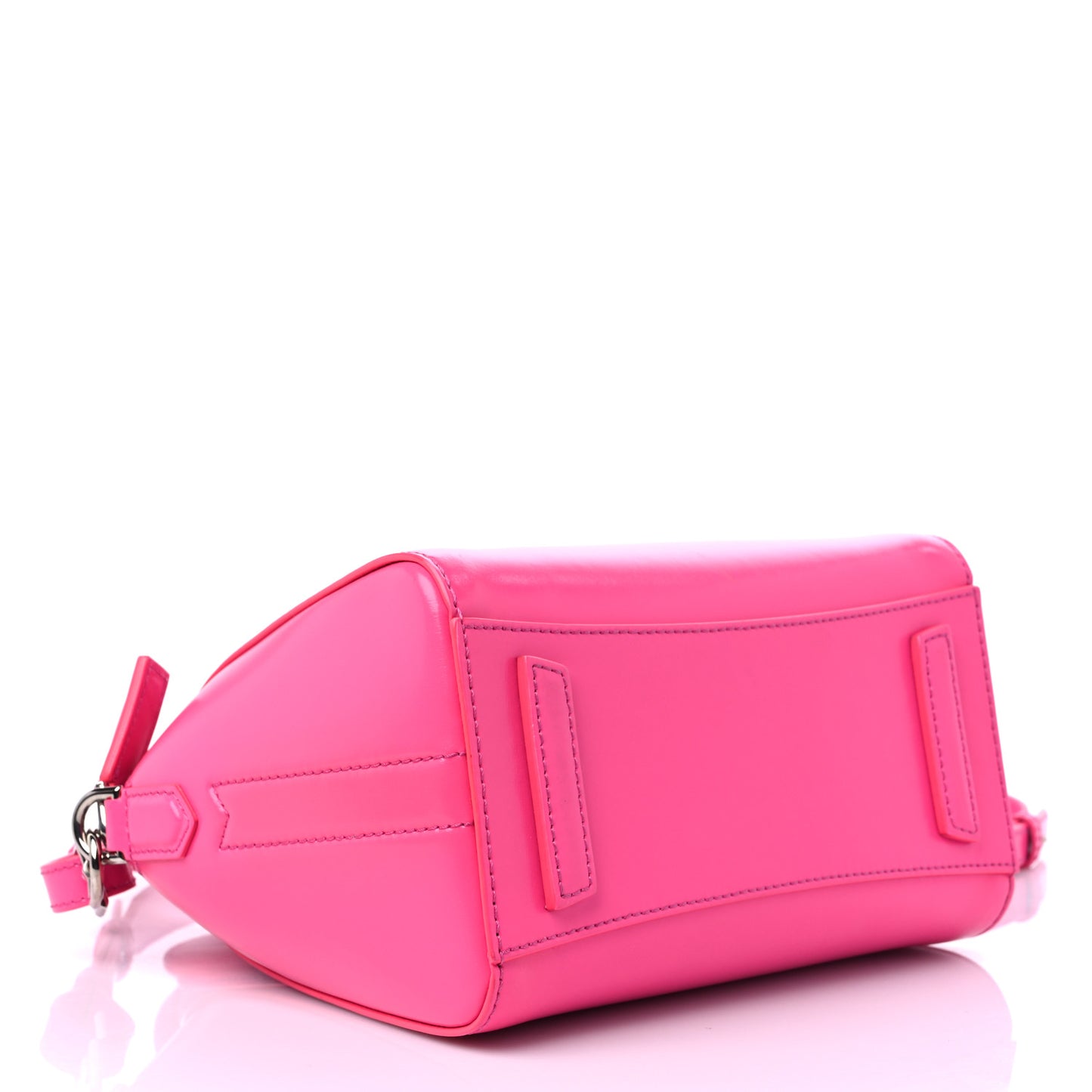 Shiny Lord Calfskin Mini Antigona Shocking Pink