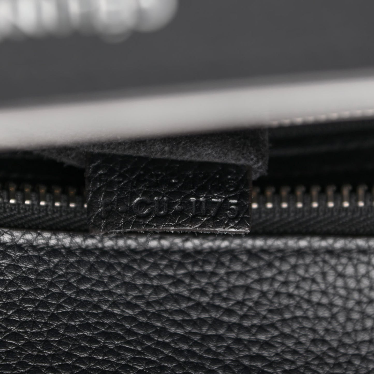 Drummed Calfskin Micro Luggage Black
