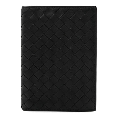Bottega Veneta Nappa Intrecciato Passport Case Black 1 of 7