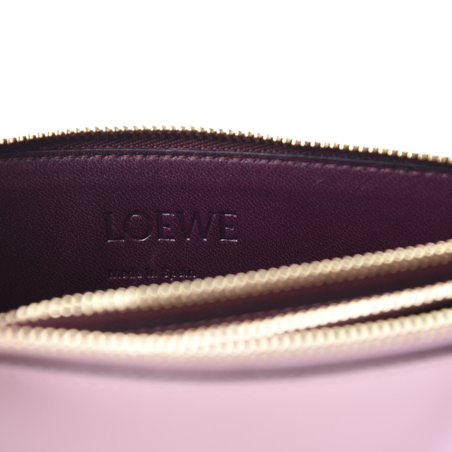 Loewe Calfskin Gate Double Zip Pouch Crossbody Pastel Pink 8 of 9