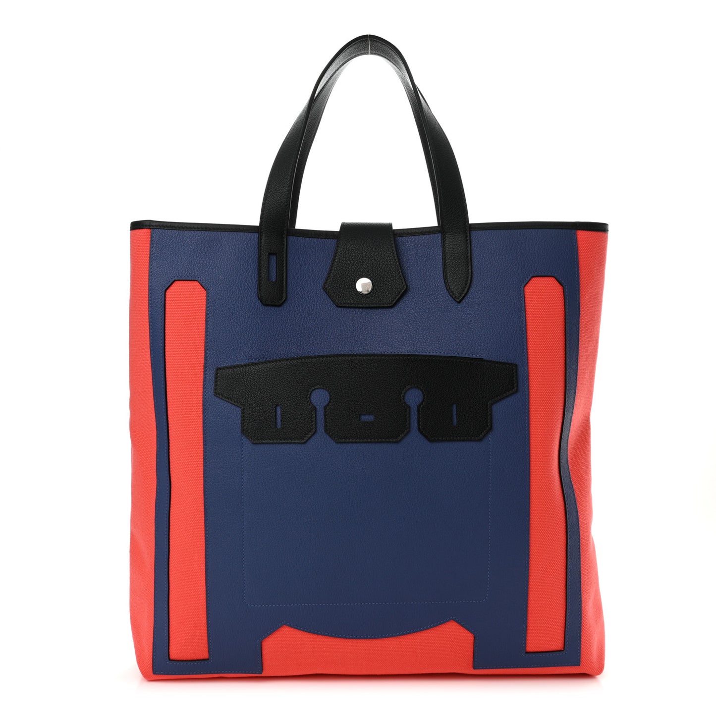 Canvas Calfskin Petit H Monsieur B Bag