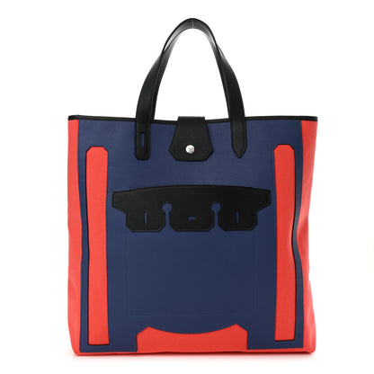 Hermes Canvas Calfskin Petit H Monsieur B Bag 1 of 9