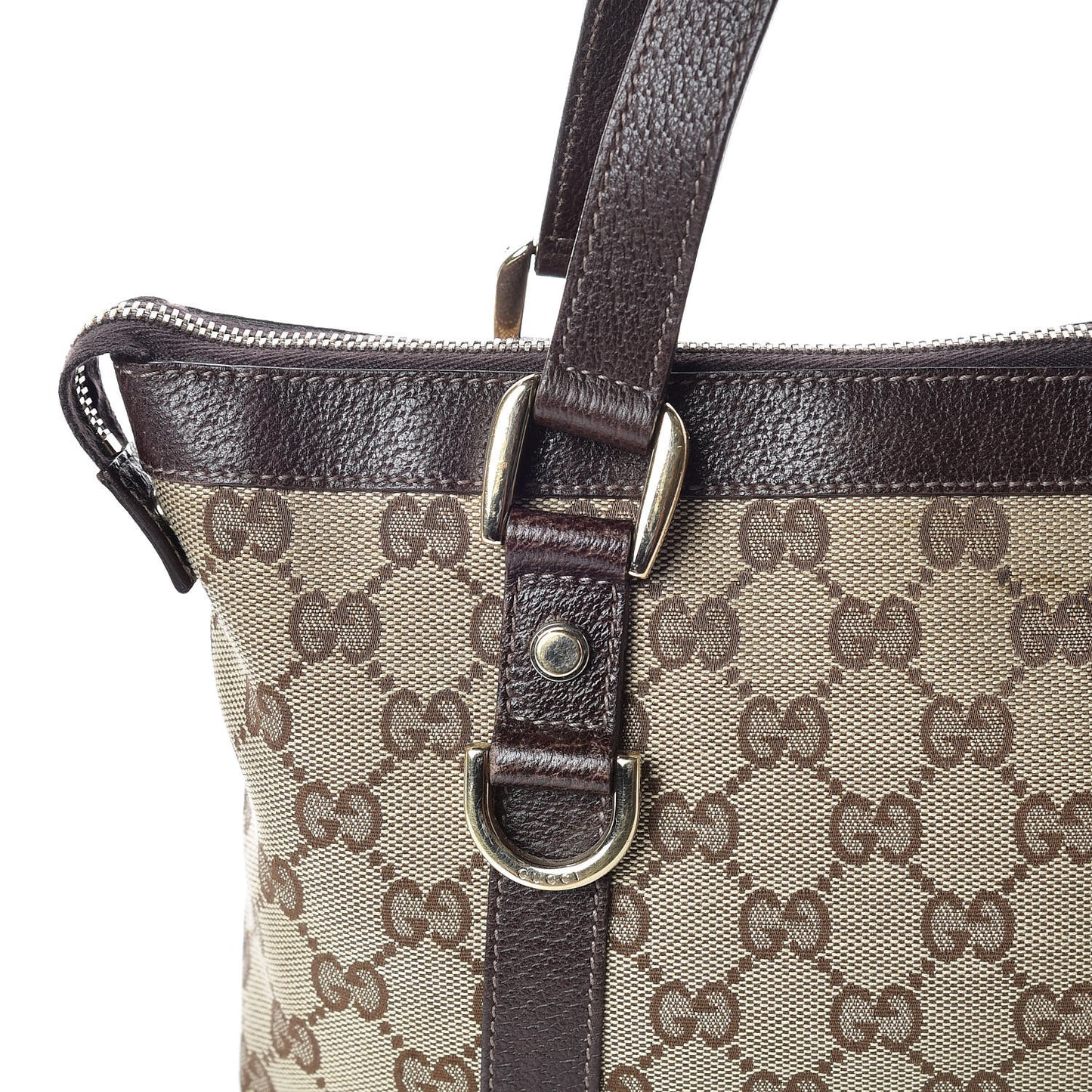 Monogram Small Abbey Tote Dark Brown